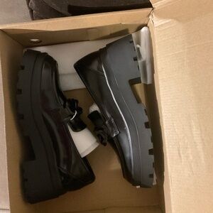 Urban Revivo Vegan Leather Mary Jane Platform Black Shoes — Size 6.5 (NWT)